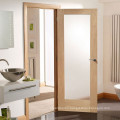 Modern wooden doors with glass